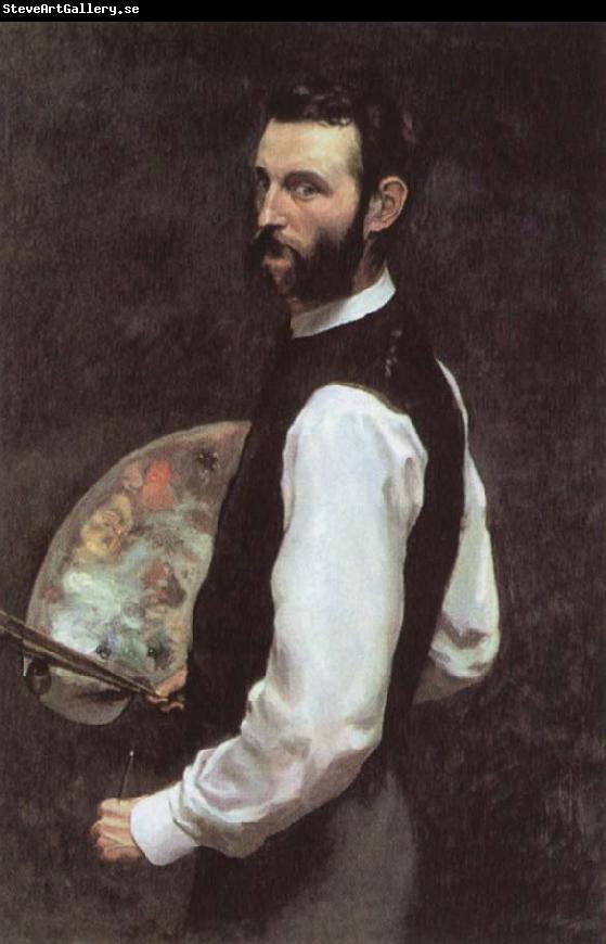 Frederic Bazille Self-Portrait with Palette